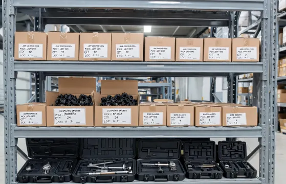 Coupling inventory shelf