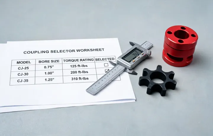 Coupling selector worksheet